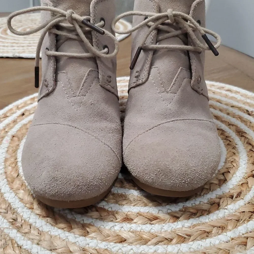 Toms wedge bootie